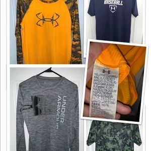 Boys Under Armour Lot 4 shorts YXL